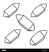 Set Of Sweets In A Retro wrapper Vintage Doodle Style Outline  sketch template