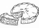 Pie Coloring Pages  Free Printable For Kids sketch template