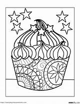 Free Printable Cupcake Coloring Pages sketch template
