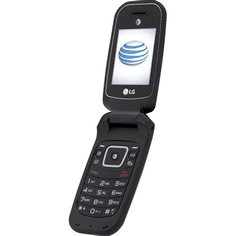 LG B470 AT&T Prepaid Basic 3g Flip Phone, Black – Carrier Locked to AT ...