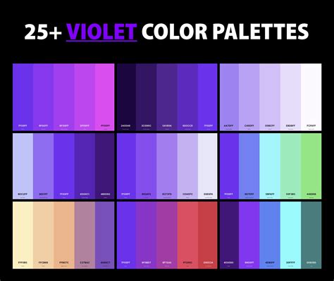 25+ Best Violet Color Palettes with Names and Hex Codes – CreativeBooster