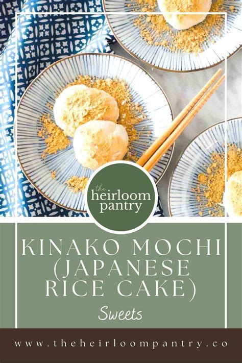 Kinako Mochi is a traditional Japanese sweet made of sweet rice flour ...