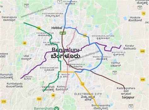 Hebbal - Sarjapur Line Readded to Bangalore Metro Phase 3 Plans | How to plan, Aesthetic colors ...