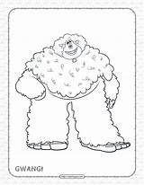 Printables Smallfoot Gwangi Pdf Coloring Page  pages sketch template