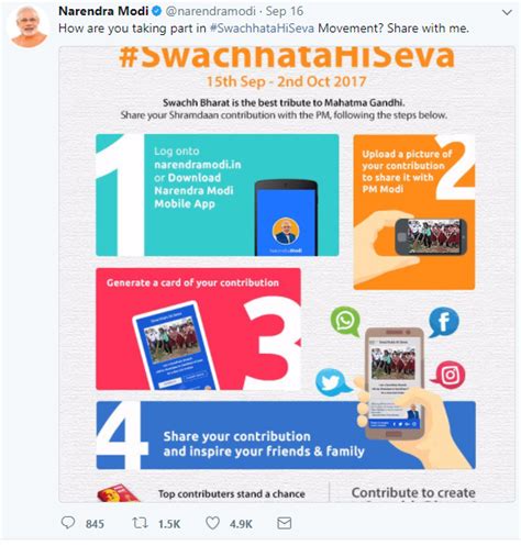 The nation join hands for Swachhta hi Seva Campaign - MyGov Blogs