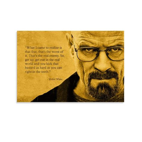 Buy tongwenguan Breaking Bad Walter White Quotes Fear The Worst Decorative Painting Canvas Wall ...