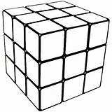 Rubiks Cube Coloring Pages  Best For Kids cube sketch template