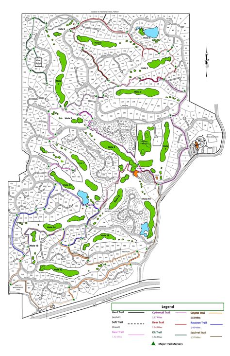 Trail Map — Chaparral Pines Community Association