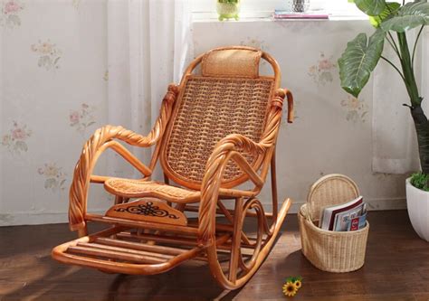 Aliexpress.com : Buy Luxury Rattan Chair Wicker Furniture Indoor Living Room Glider Recliner ...