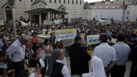 Israeli Christians protest state funding cuts | The Times of Israel