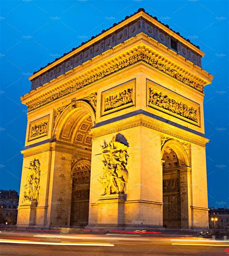 The Triumphal Arch,Paris, France | Architecture Stock Photos ~ Creative Market