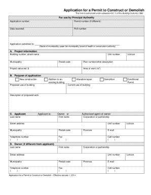 Fillable Online To obtain the Building Department application forms in ...