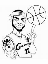 LeBron James coloring pages sketch template