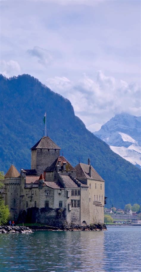 Chillon Castle, Switzerland's most visited historic site, is the highlight of any visit to Lake ...