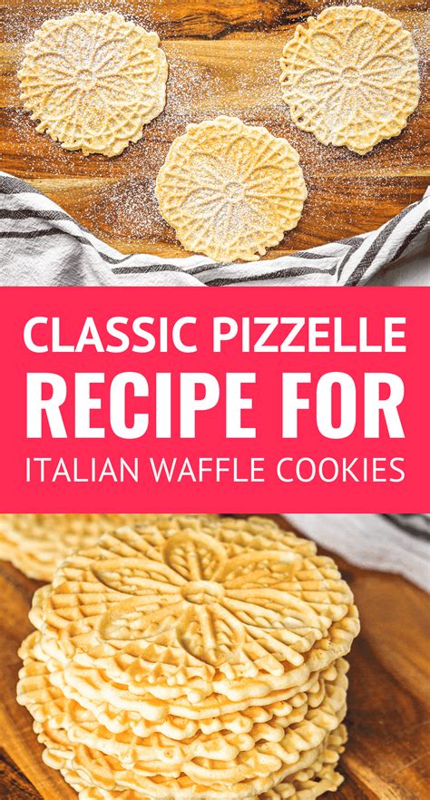 Classic Pizzelle Recipe For Italian Waffle Cookies - Unsophisticook