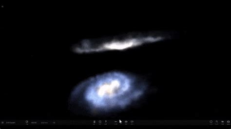 Galaxies colliding simulation : r/space