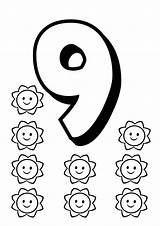 Numbers Coloring Pages Printable sketch template
