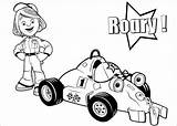 Roary Coloriage Kleurplaten Desenhos Skateboard Rennwagen Lapin  sketch template