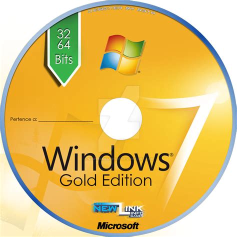 Windows 7 Gold Edition Print Disc by NewLinkGAMESDF on DeviantArt