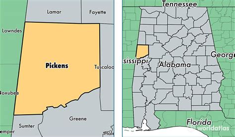 Pickens County, Alabama / Map of Pickens County, AL / Where is Pickens ...