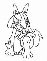 Lucario coloring pages To Download And Print For Free sketch template