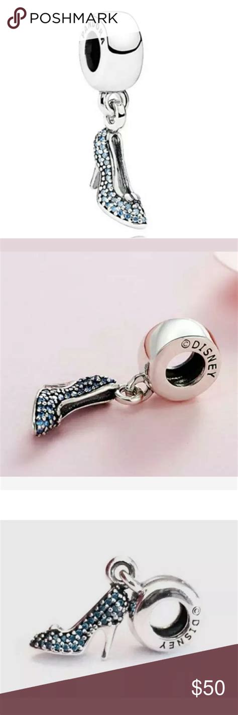 Pandora Disney's Cinderella slipper charm. | Cinderella slipper, Pandora bracelet charms ...