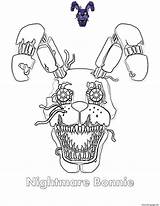 F Naf Old Bonnie Coloring Pages sketch template