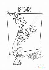 Fear Inside Out 2  Coloring Pages For Kids sketch template