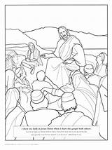 Jesus Teaching In The Synagogue Coloring Page Pages sketch template