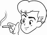 People Smoking Cigarettes Coloring Pages sketch template