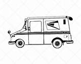Usps Postal Truck Coloring Pages sketch template