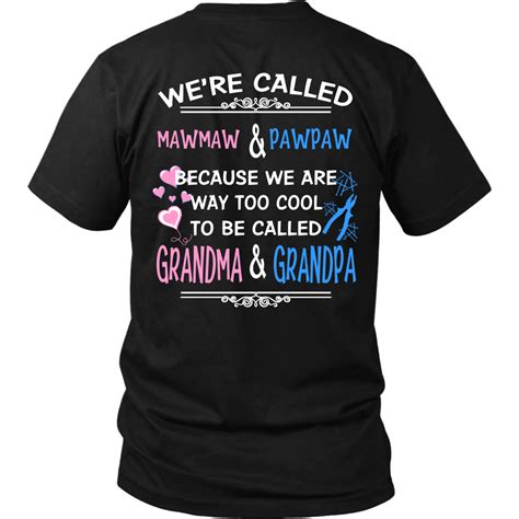 We're Called MAMAW & PAWPAW T Shirts, Tees & Hoodies - MAMAW Shirts