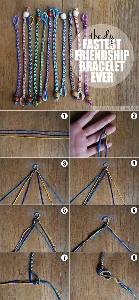 Step By Step Friendship Bracelet Instructions Printable