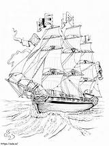 Pirate Ship Coloring Page 3 coloring sketch template
