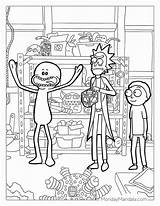 Rick And Morty Coloring Page Free  Home sketch template