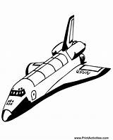 Atlantis Space Shuttle Coloring sketch template