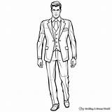 Suit Coloring Pages  Free & Printable sketch template