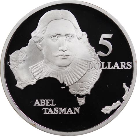 1993 Silver $5 Explorers - Abel Tasman Coin – Thompsons Coins