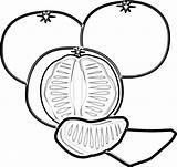Coloring Tangerine Mandarina Para Colorear Mandarine Coloriage Dibujo  sketch template