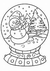 Snow Globe In Winter coloring Page  Download Print Or Color Online sketch template