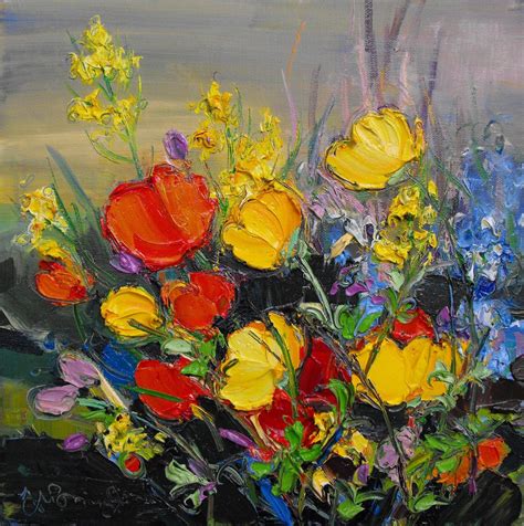 Acrylic Painting Flowers, Acrylic Painting Canvas, Oil Painting, Seascape Paintings, Floral ...