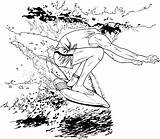Free Printable Surfing Coloring Pages sketch template