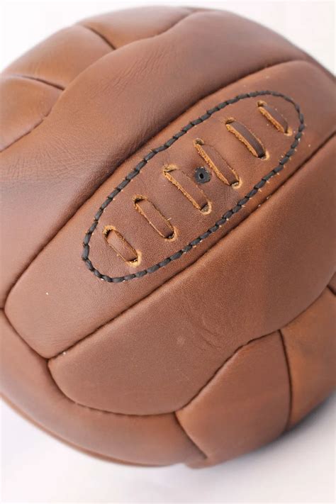 Retro Vintage Antique Genuine Leather Football - Soccer Ball - Buy ...