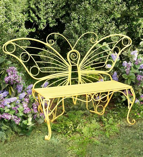 Love this bench | Metal garden benches, Outdoor garden bench, Butterfly garden