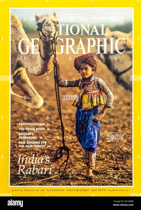 National Geographic magazine cover, September 1993 Stock Photo - Alamy