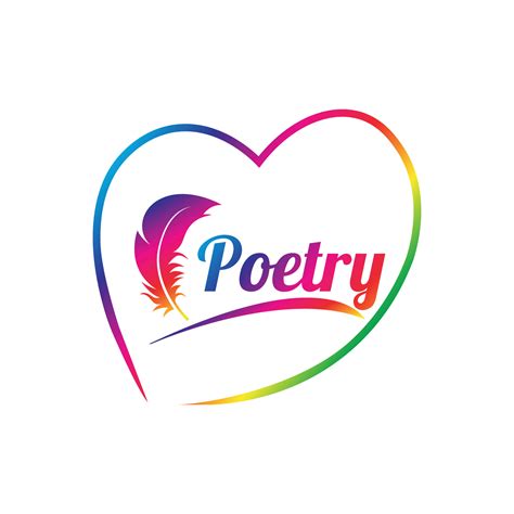 Poetry lover logo design, creative, author 23091435 Vector Art at Vecteezy