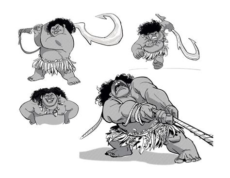 Moana concept art, Disney concept art, Character design disney