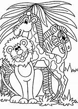 African Jungle Coloring Pages Coloring sketch template