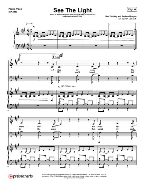 See The Light Sheet Music PDF (Hillsong Worship) - PraiseCharts