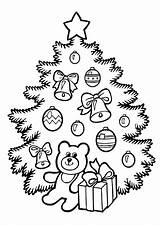 Free Printable Christmas Tree Coloring Page sketch template